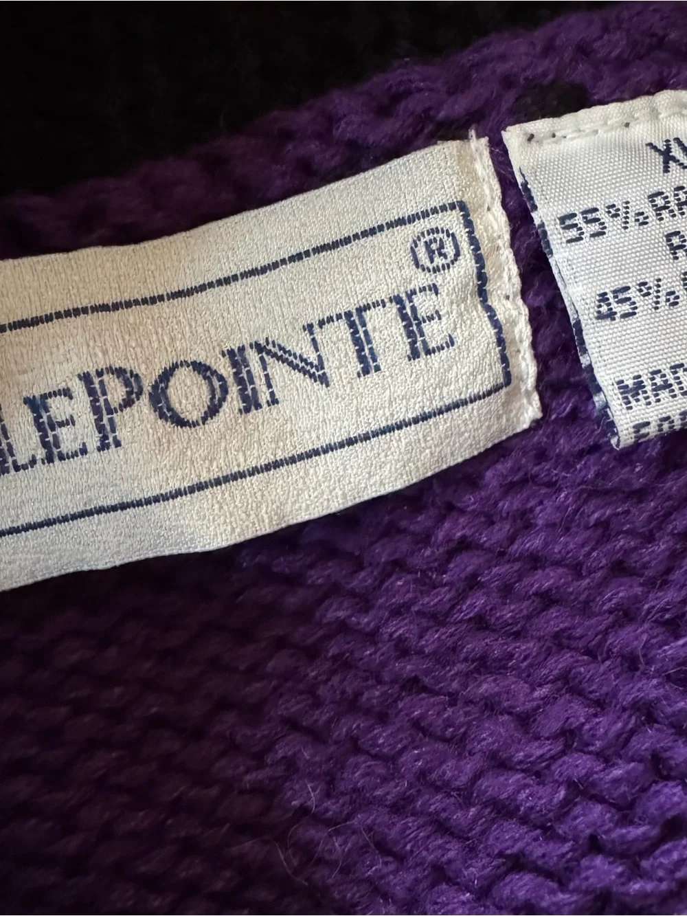 Vintage BellePointe Calendar Cardigan Sweater Turtleneck Set XL 12 holidays